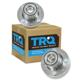 TRQ Rear Wheel Hub Bearings Assembly Set Compatible with 1993-1994 Dodge Colt 1993-1996 Eagle Summit 1993-2002 Mitsubishi Mirage 1992-1994 Plymouth