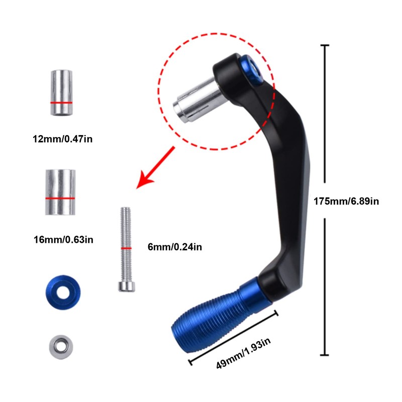 Motorcycle Lever Guard, Motorcycle Leverage Guard, Aluminum Alloy 2 Piece