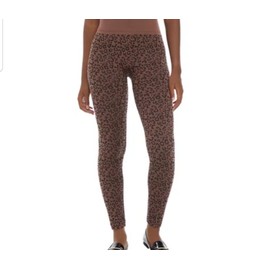 New Directions/Wonderly Womens Leopard Printed High Waisted Fleece Lined Leggings, Size XL NWT ($29)