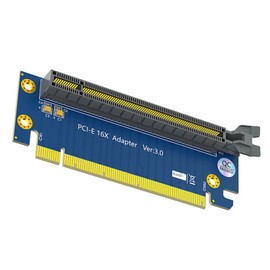 WLGQ PCI-E X16 Riser Card Adapter, PCIE GPU 90 Degree Male to Female Adapter, PCI Express Version 4.0