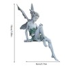 Sitting Fairy Statue Sculpture Figurine Resin Garden Ornament Craft Landscaping