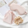 Pack of 2 Silk Adjustable Sleeping Masks, Adjustable Eye Mask,