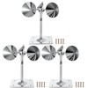 3 Pack Reflective Spinning Bird Deterrent, Wind Powered Aluminum Bird