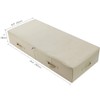 39.4" Folding Under Bed Storage Organizer Baskets for Closet, Bedding,Beige