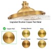 3-Light Adjustable Pendant Lights Kitchen Island, Gold Brushed Metal &
