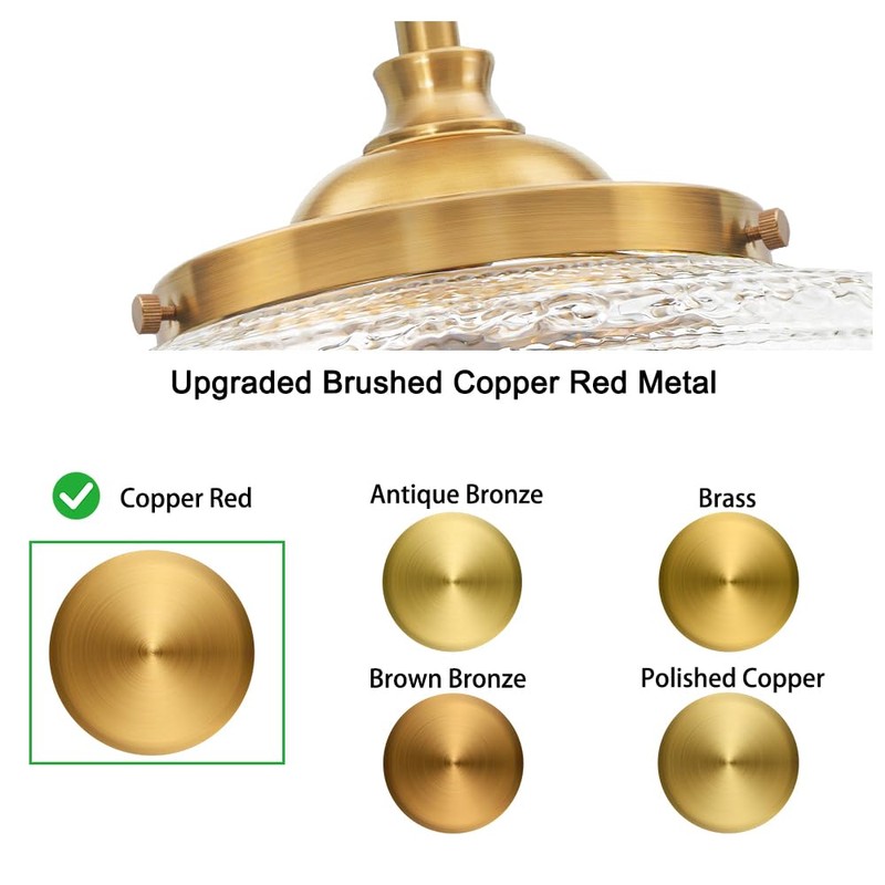 3-Light Adjustable Pendant Lights Kitchen Island, Gold Brushed Metal &