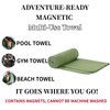 MCNULGUR Magnetic Microfiber Towel, Quick Setup Secure Post-Workout Coverage, Super