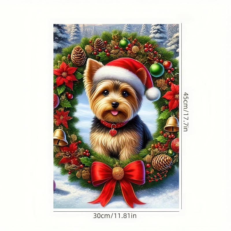 Merry Christmas Garden Flag 12 x 18 Inch Double Side