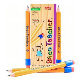 Baco | Bacoteacher Lápiz Jumbo Triangular Hb/2 - 10 Lápices