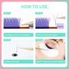 NAGARAKU Eyelash Extensions, 4D Cross YY Design, Volume Eyelashes, Prefabricated