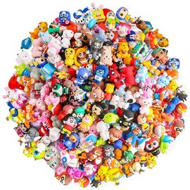 25Pcs 3D Random Silicone Focus Beads for Pen, Non-Repeat Cartoon Cute Focus Beads for Keychain Making Necklace and Bracelets Craft