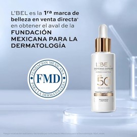 L'BEL – Protector Solar Sérum Défense Expert Antiedad 27 ml, Protección UVA UVB IR y Luz Azul, Acción Antiarrugas y Antimanchas, con Niacinamida y Pép