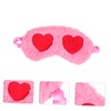 Outanaya Plush Heart Eye Mask for Sleeping Comfortable Nap Eye