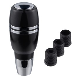 Padaodao Button Gear Knob, Black Shifter Stick Head in Metal for Most Automotive Transmission SUV Vehicles Cars
