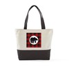 CafePress Bear Buffalo Plaid Cute Canvas Tote Top Zipper Closure