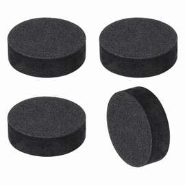 MECCANIXITY 4 Pcs Single Sided Speaker Isolation Feet Pads, 30mmx10mm Non Slip Foam Shock Absorption Base Pad Amplifier Stand Feet Mat for Speaker HiFi Home Theater Sound System, Black