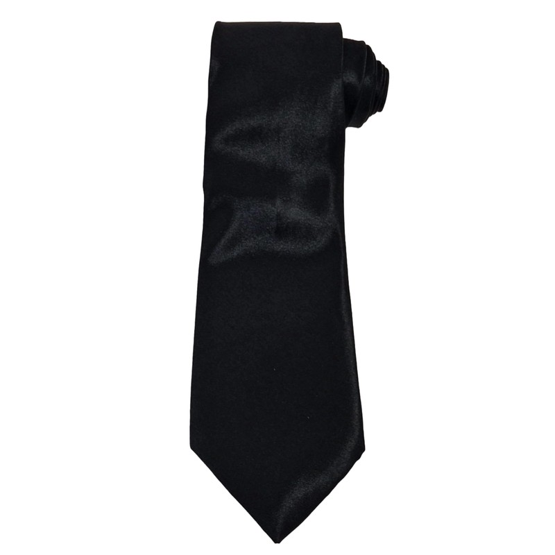 Black Tie Mens Formal Wear Plain Wedding Party Business Funeral