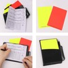 MOYWYCNO 2 Piece Football Referee Set with Red, Yellow Card,