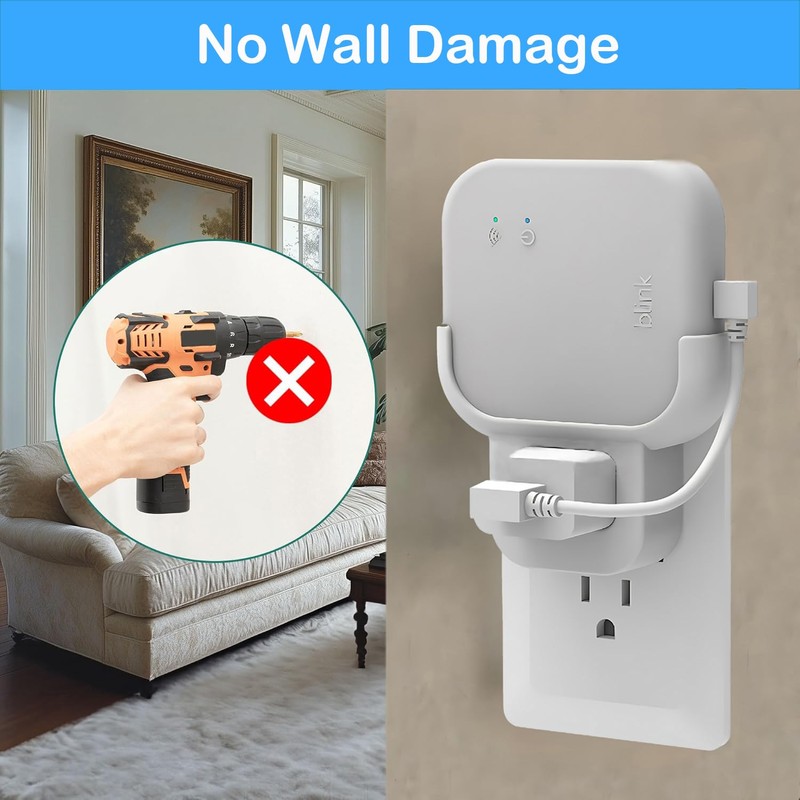 Outlet Wall Mount Compatible with Blink Sync Module XR, Space