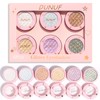 Pure Vie Glitter Eyeshadow Glitter Eyeshadow Palette, 6 Colours Eyeshadow