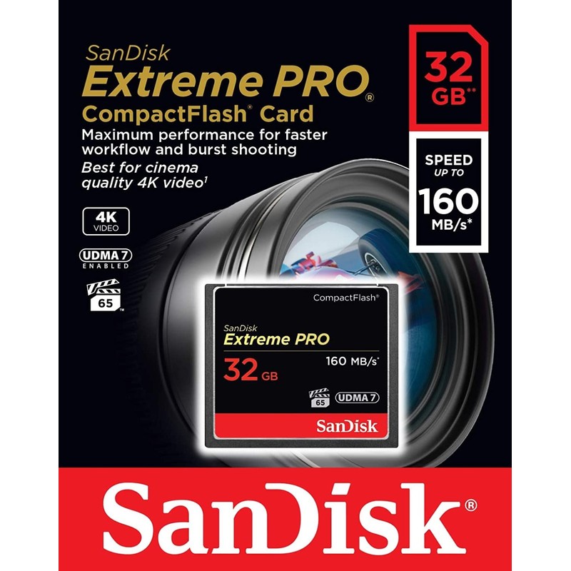 SanDisk SDCFXPS-032G-X46 32GB Extreme Pro 160MB/s