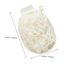 Healeved 3pcs Exfoliating Gloves for Scrubbing Ergonomic Design Exfoliant Mitts for Shower Skin Care for Dead Skin Removal and Keratosis Pilaris Treatment