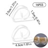 WELANE Clear Tablecloth Clips, 16 PCS Plastic Table Cover Clips