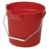 Winco Heavy-Duty Plastic Bucket/Utility Pail with Pour Spout, 10 Quart,