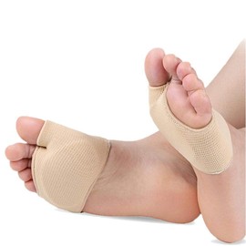 Foot Protection Pad, Sole Support, Foot Cushion, Shock Absorption, Supporter, Washable, Soft, Soles, Foot Care Supporter, Unisex (S Size (x1), Skin)