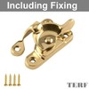 TERF® Heavy Duty Polished Brass Sash Window Fitch Fastener With