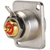 Amphenol ACJD-RED RCA Connector Flange Socket Number of Poles (Number):