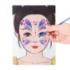Lwuey Face Painting Exercise Board, Face Make-Up Stencil Make Up