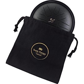 Sonic Energy Steel Tongue Drum – Small 7 Inch Tank Drum in F Minor – Stainless Steel Instrument for Meditation, Yoga, Kids – Including mallets and bag (SSTD1BK)