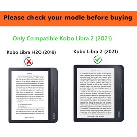 Stianiiie Case For Kobo Libra 2 (2021 Release) 7" Premium PU Leather Protective Cover Smart Sleep/Wake