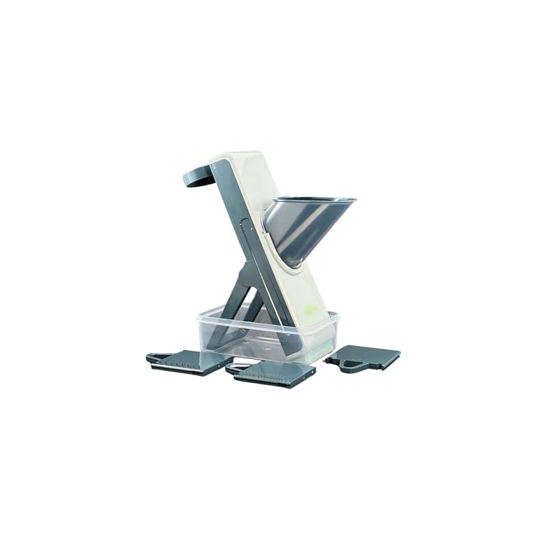 NextG Ideaz Multifunctional Vegetable Chopper Slicer, Julienne Dicer, Gray Blue,