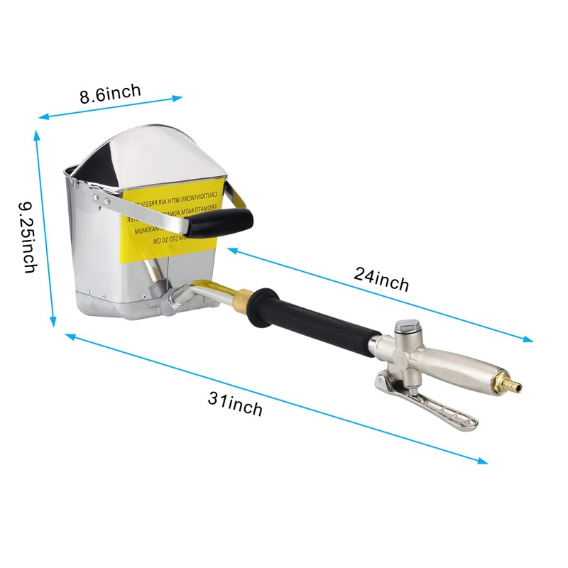 Ouya Stucco Cement Mortar Plaster Sprayer with Cover Wall and