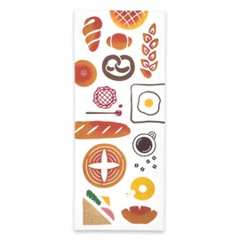 Miyamoto Towel 50208 Miyamoto Co., Ltd. Tenugui kenema Hand-dyed Tenugui, Freshly Baked Bread, Approx. 13.8 x 35.4 inches (35 x 90 cm)