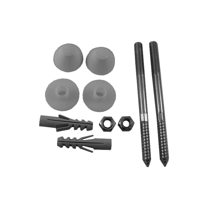 Duravit 0065000000 Fixings for Wall-Mounted Toilet Bowls, white alpin, small