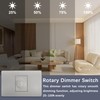 Rotary Dimmer Switch, 110V~265V, Max 200W for LED, CFL, Incandescent,
