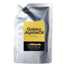 The Oil Stock Organic Grown Golden Jojoba Oil 10.1 fl oz (300 ml) Commercial Carrier Oil, Cosmetic Ingredient Grade, Organic Esthetics