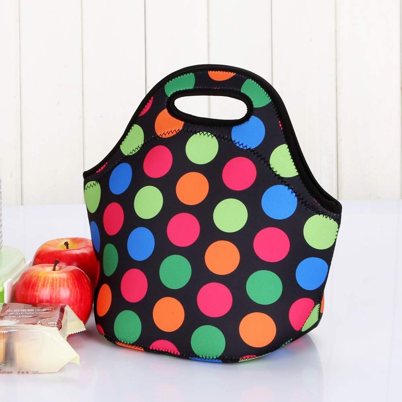Insulated Neoprene Lunch Bag for Women,Men and Kids, Reusable Soft