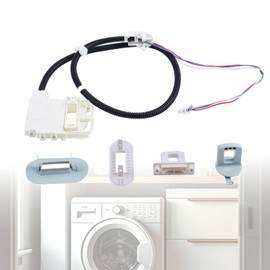 Holdia 290D3070P002 Lid Lock Switch Assembly WH08X32697 WH08X32697CM Compatible with GE HotPoint Washing Machine GTW220ACK1WW GTW220ACK2WW GTW220ACK3WW GTW220ACK4WW