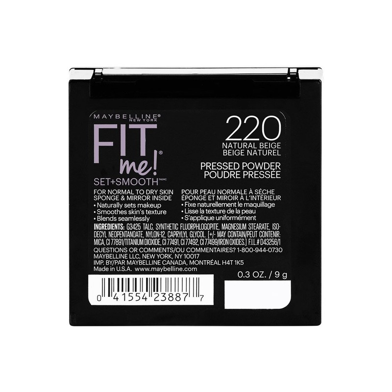 Maybelline New York Fit Me Set + Smooth Powder Makeup,
