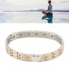 Terahertz Stone Bracelet Fashionable Embedded Round Bead Healthy Terahertz Bracelet