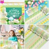 SEWACC Easter Washi Tape:12 Rolls Spring Flower Masking Tape Happy
