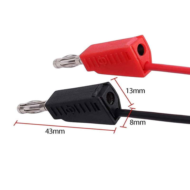 2 Packs Oscilloscope Clip Probes with BNC to Minigrabber Test