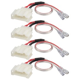 RED WOLF Door Speaker Wiring Harness Adapter Select for VW Volkswagen 1999-2019 Golf/Beetle/Passat, 1999-2016 Jetta Aftermarket Car Door Speaker Wire Cable Plug 4 PCS