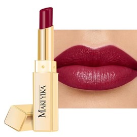 MAKI YIKA Lápiz labial de mora oscura hidratante para mujeres, brillo labial para labios secos y agrietados, brillo labios sin peso, color de labios j