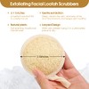 6 púas de esponjas exfoliantes para la cara, esponja limpiadora