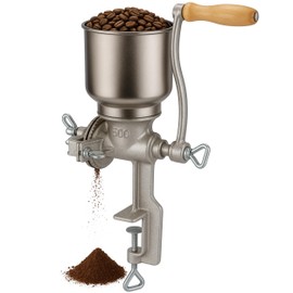 Grain Mill Iron Grinder Manual Food Grinder Hand Crack Hand Operated Mill for Corn Crank Grains Oats Wheat Coffee Nuts Malt